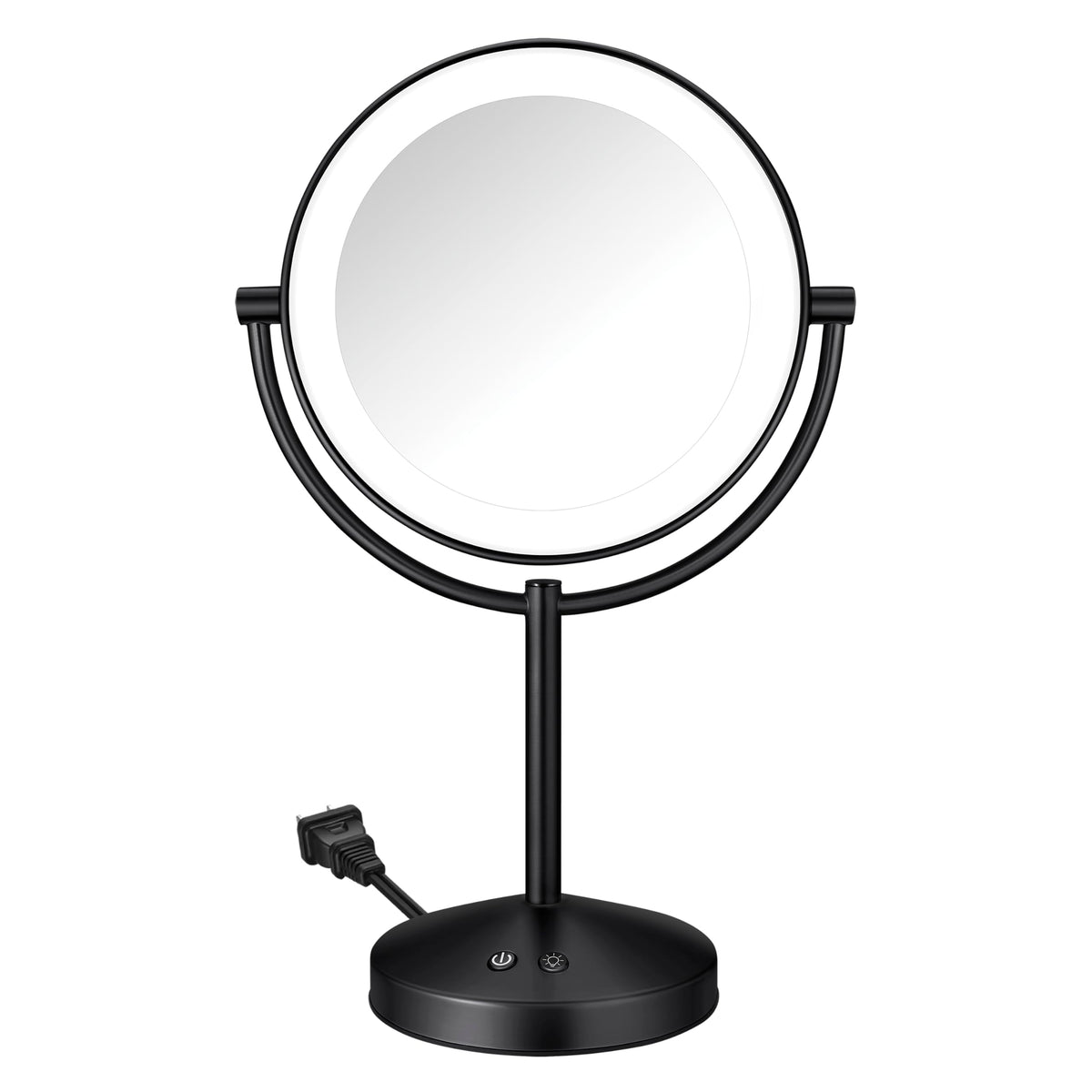 Conair LED Vanity Mirror, Double-Sided, 10x Maginification, Brushed Brass