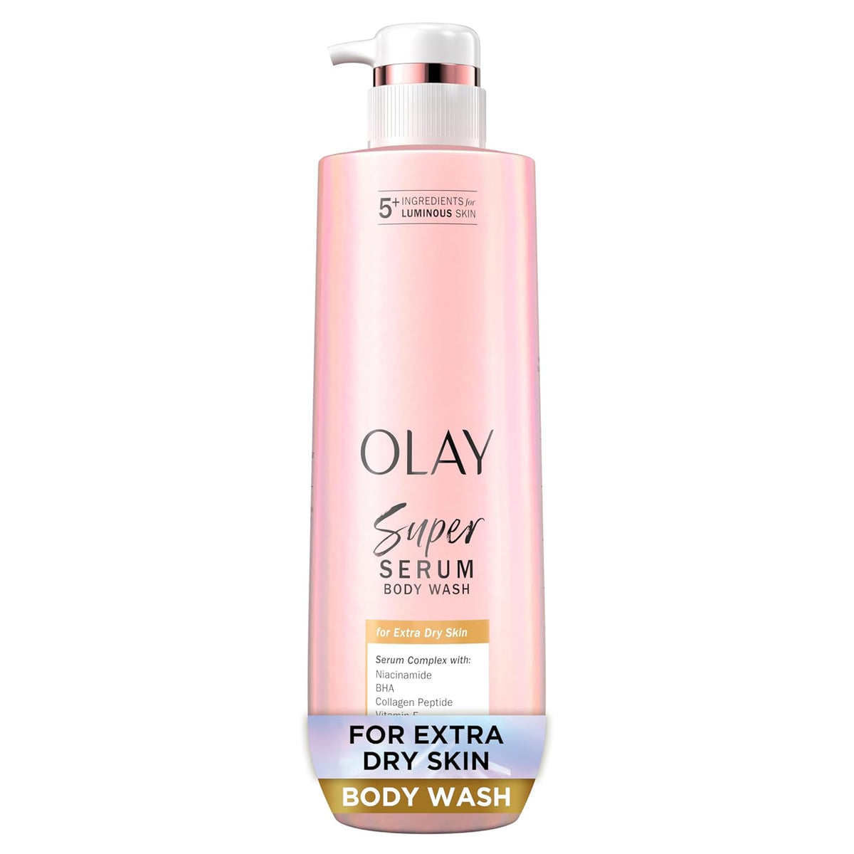 Olay Super Serum Body Wash for Women, For Extra Dry Skin, 18.5 fl oz