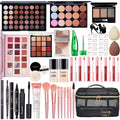 All in One Makeup Kit for Women Full Kit, Make Up Gift Set for Women | Makeup Essential Bundle Include Foundation Face Primer Eyeshadow Contour Palette Lipstick Eyeliner Mascara Cosmetic Brush Set