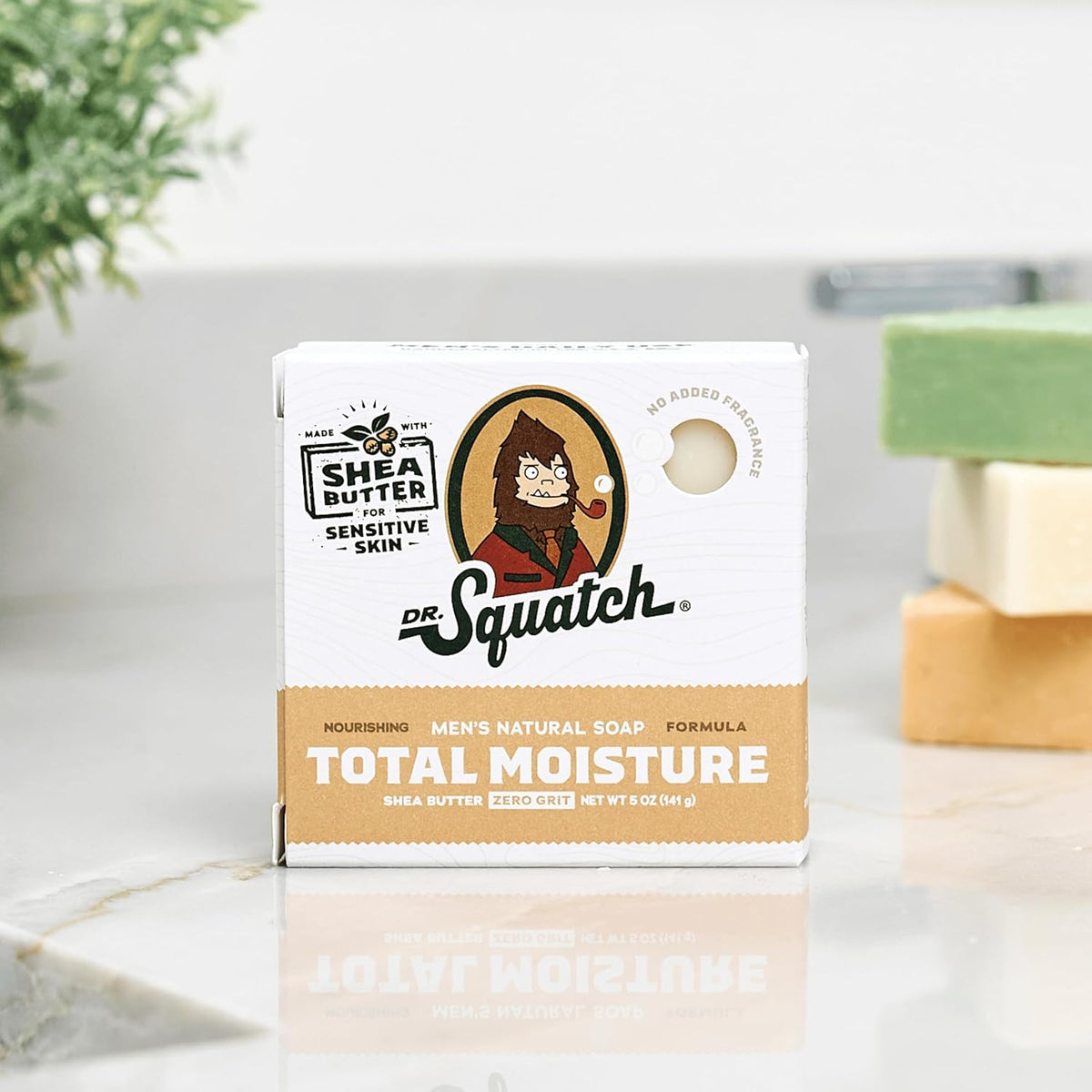 Dr. Squatch Total Moisture Natural Men’s Bar Soap, Soap Bar (5oz, 3-Pack)