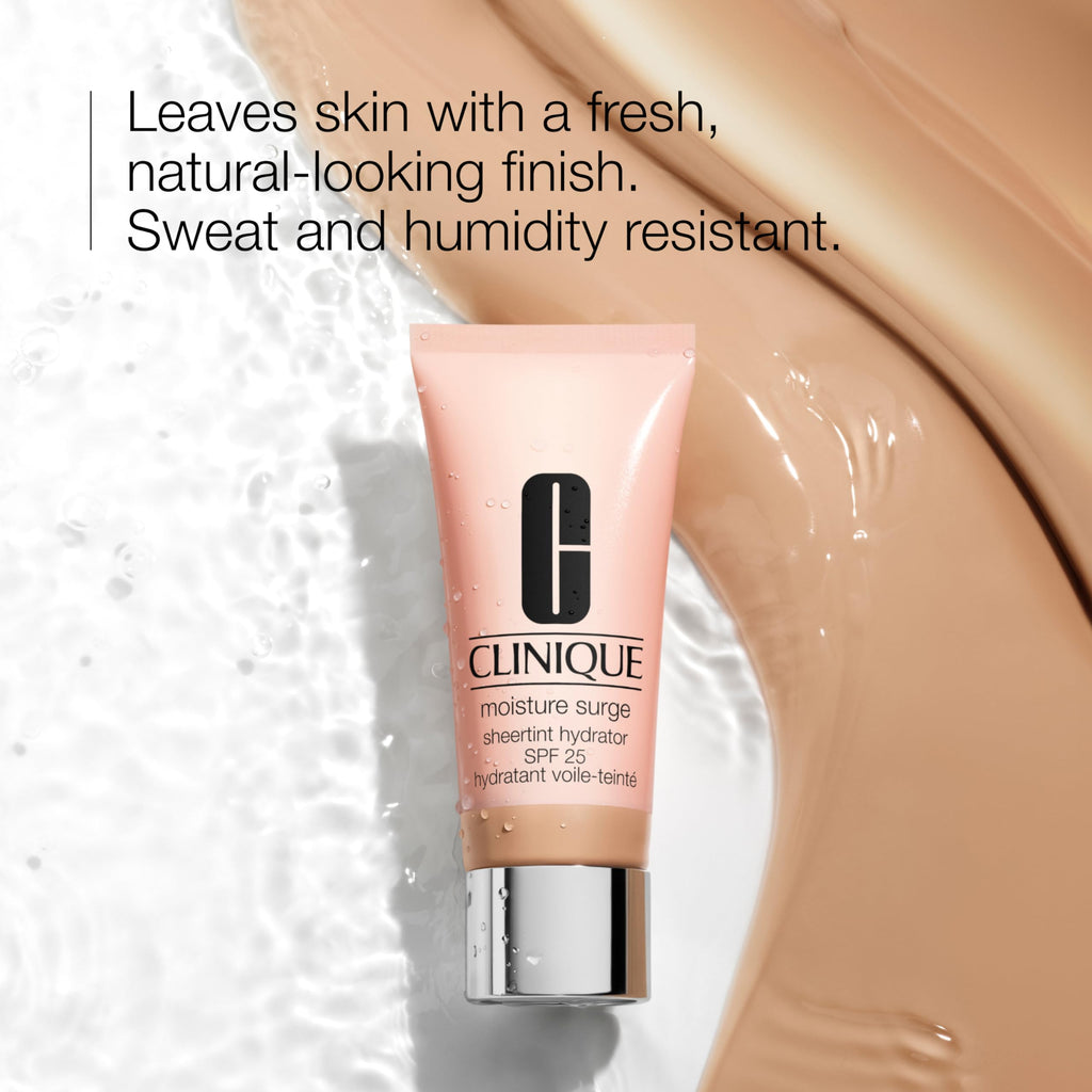 Clinique Moisture Surge Sheertint Hydrator Broad Spectrum SPF 25 | Tinted Moisturizer With SPF, Hyaluronic Acid + Aloe Water | Sheer Coverage, Natural Finish Skin Tint