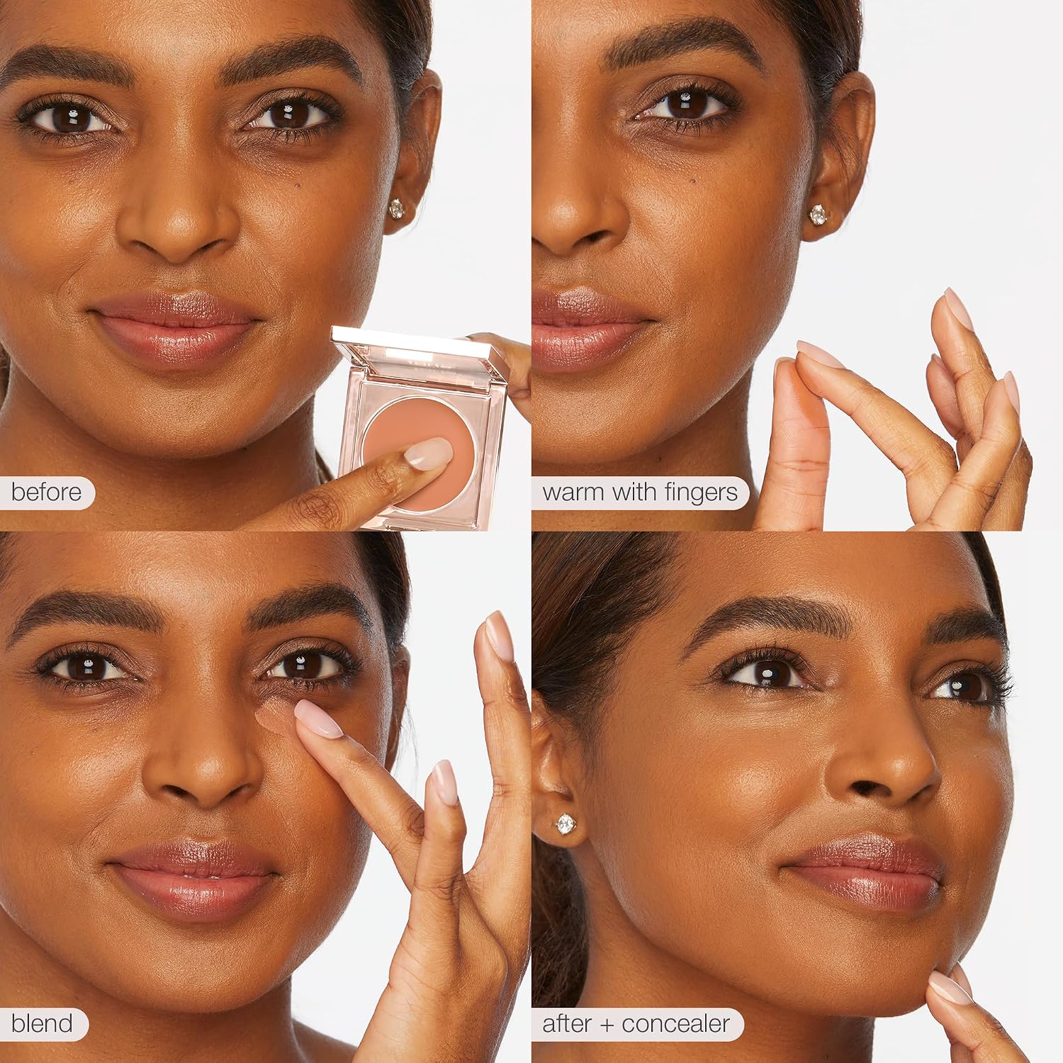 tarte colored clay cc undereye corrector – Full-Coverage Concealer with Vegan Squalane & Caffeine for Dark Circles & Discoloration, Smooths, Cruelty-Free, full size, light-medium peach